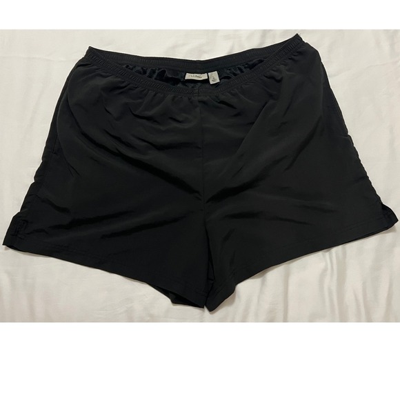 L.L. Bean Other - L.L. Bean Mens Black Running Shorts‎ Size Large Lightweight Athletic Gym Workout
